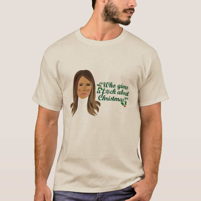 Camiseta Melania Trump, que se burla de los Navidades (Anverso)