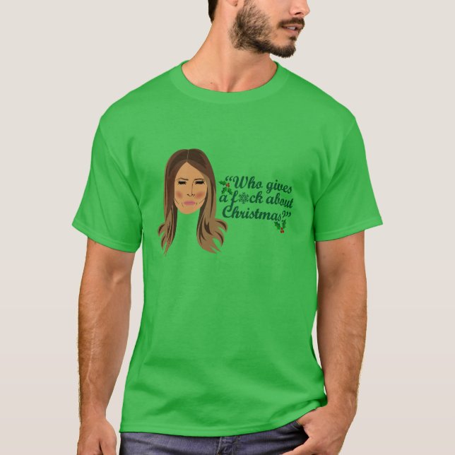 Camiseta Melania Trump, que se burla de los Navidades (Anverso)