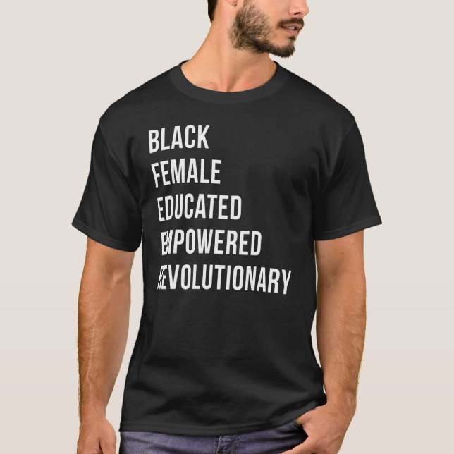 Camiseta Melanin 2: Una mujer negra empoderada (Anverso)