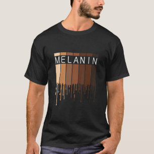 Camiseta Melanin African American Black Drippin Melanin