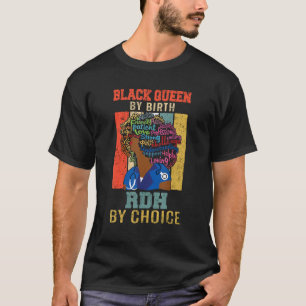 Camiseta Melanin Africano Rdh Enfermera Rdh Negra Para Muje