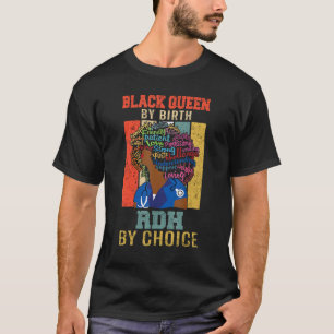Camiseta Melanin Africano Rdh Enfermera Rdh Negra Para Muje