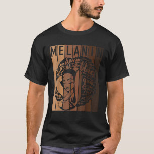 Camiseta Melanin Afro Chica Negro Magic Tee Dope Navidades
