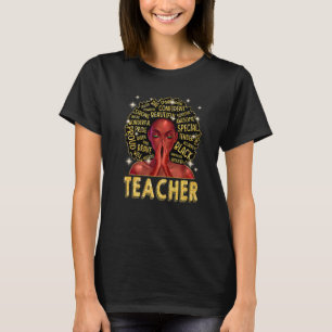 Camiseta Melanin asombroso profesor de historia negra en Áf