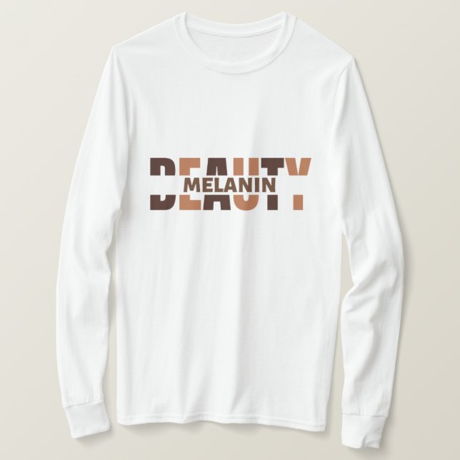 Camiseta Melanin Beauty Black History Month (Anverso del diseño)