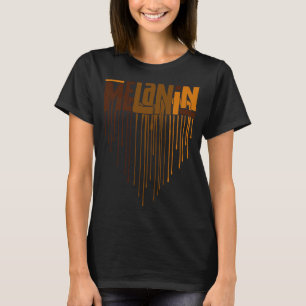 Camiseta Melanin Black Afro Black Queen Black History Mono