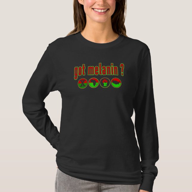 Camiseta Melanin Black History Melanin African Orgullo (Anverso)