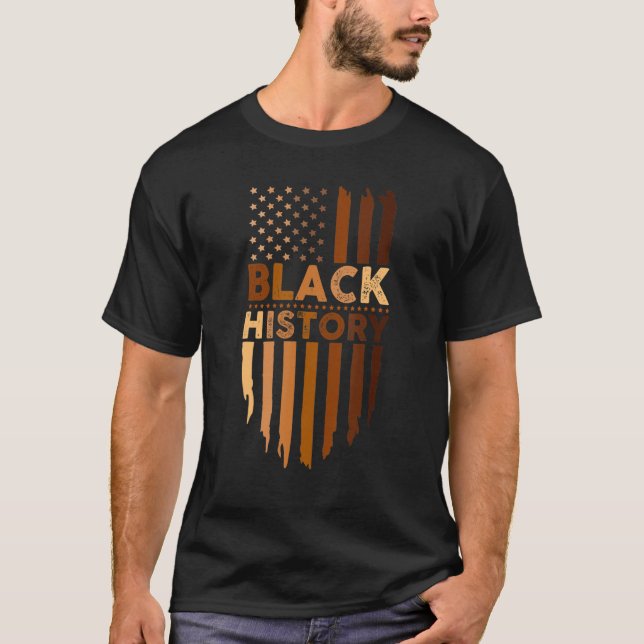 Camiseta Melanin Black History Melanin U Negro Y Educado (Anverso)