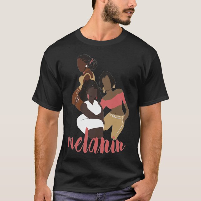 Camiseta Melanin Black Love Black Excellence Mujeres de col (Anverso)