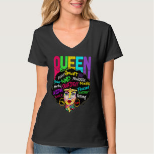 Camiseta Melanin Black, mujer negra fuerte y reina africana