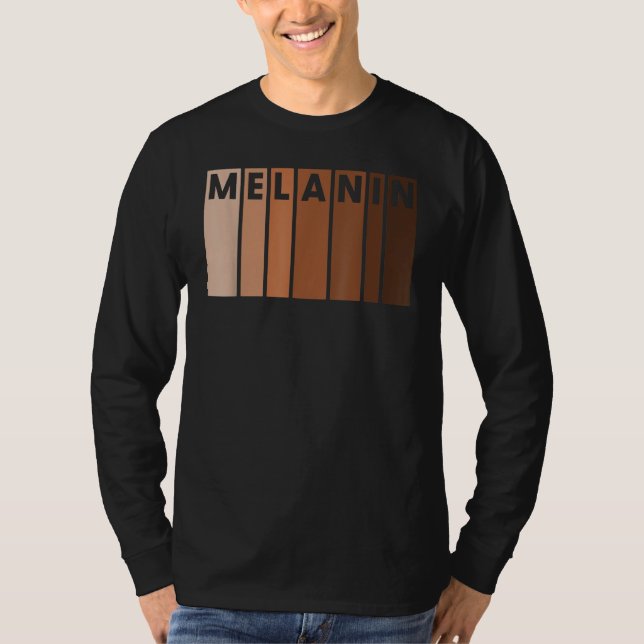 Camiseta Melanin Black Pride Afro Queen King Gifts African  (Anverso)