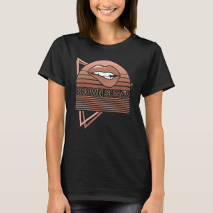 Camiseta Melanin Brown Skile Lips Historia Negra Azúcar Mar