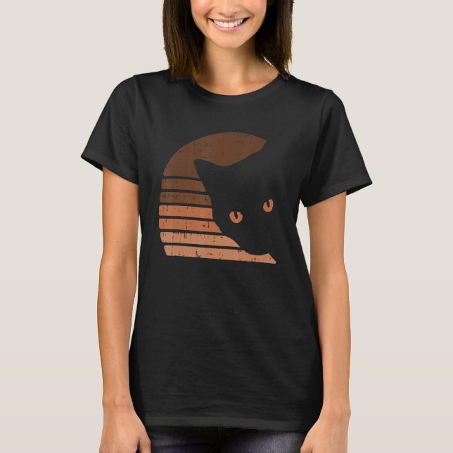 Camiseta Melanin Cat Black History Mono Retro BLM African (Anverso)