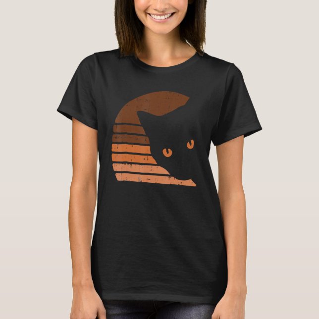 Camiseta Melanin Cat Black History Month Retro BLM African  (Anverso)