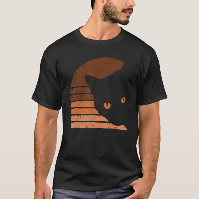 Camiseta Melanin Cat Black History Month Retro BLM African  (Anverso)