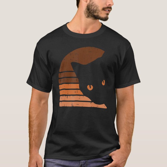 Camiseta Melanin Cat Black History Month Retro BLM African  (Anverso)