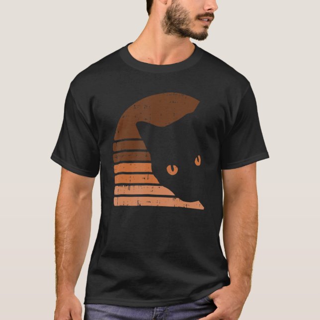 Camiseta Melanin Cat Black History Month Retro BLM African  (Anverso)
