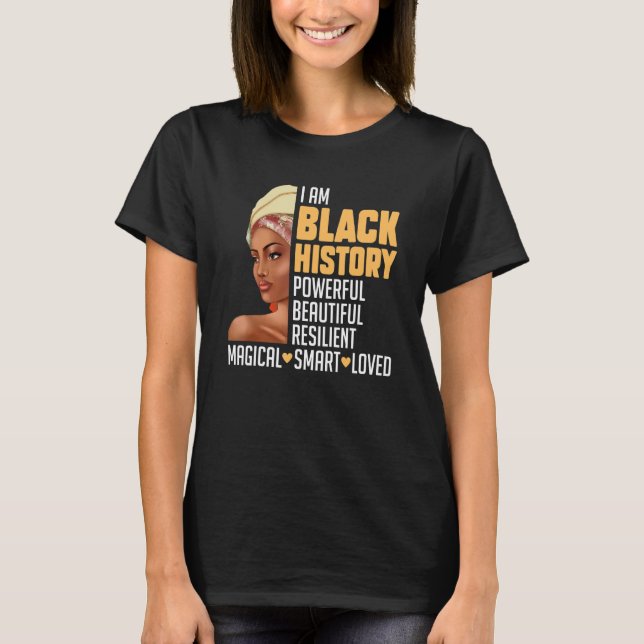 Camiseta Melanin Chica del Mes de la Historia Negra (Anverso)