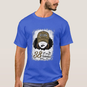 Camiseta Melanin Chica Leopard 38th Bi de 38 años
