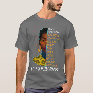 Camiseta Melanin Chica mujer negra Mes de historia negra