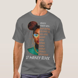 Camiseta Melanin Chica mujer negra Mes de historia negra