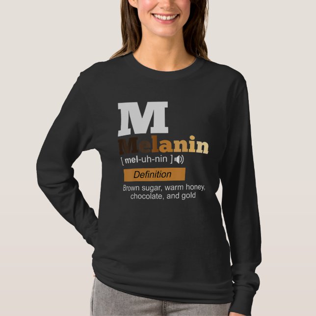 Camiseta Melanin Definition Black History Month BLM African (Anverso)