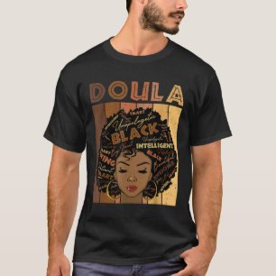 Camiseta Melanin Doula Afro Hair Black History Mono