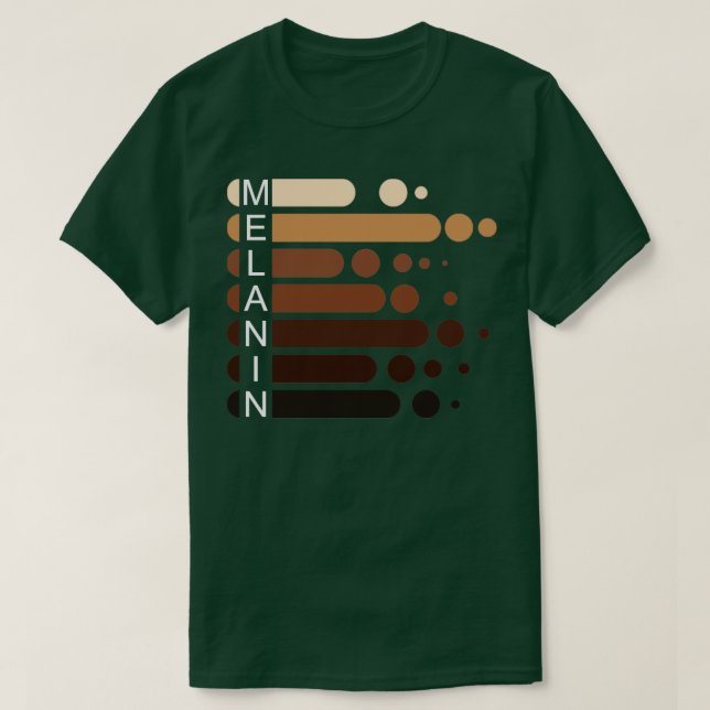 Camiseta Melanin Drippin Melanin (Diseño del anverso)