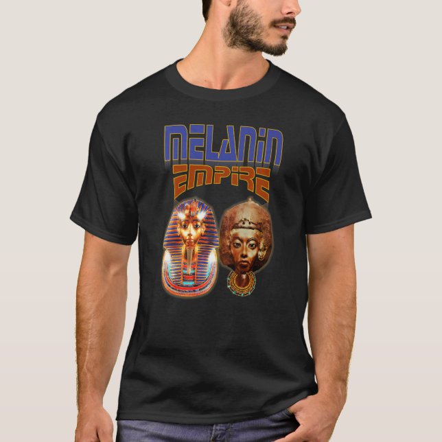 Camiseta Melanin Empire Historia Egipcia (Anverso)