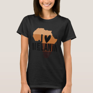 Camiseta Melanin Every Shade Says Love Your Skepin Black Pr