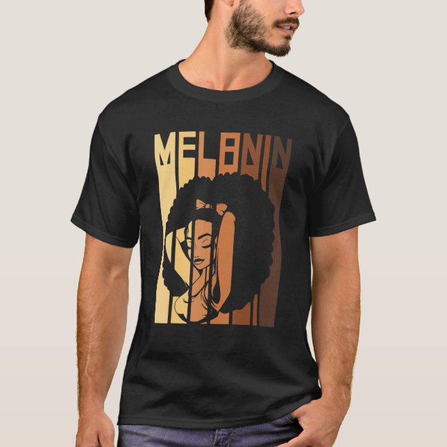 Camiseta Melanin Every Shade Slays Black History Month Afri (Anverso)