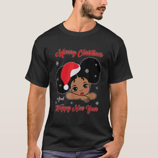 Camiseta Melanin Gir, Navidades de Santa América de África  (Anverso)