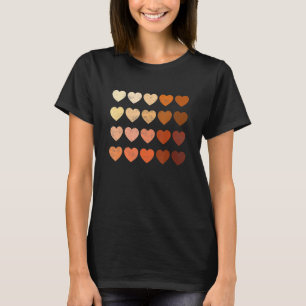 Camiseta Melanin Heart Black History Month Black Pride Wome