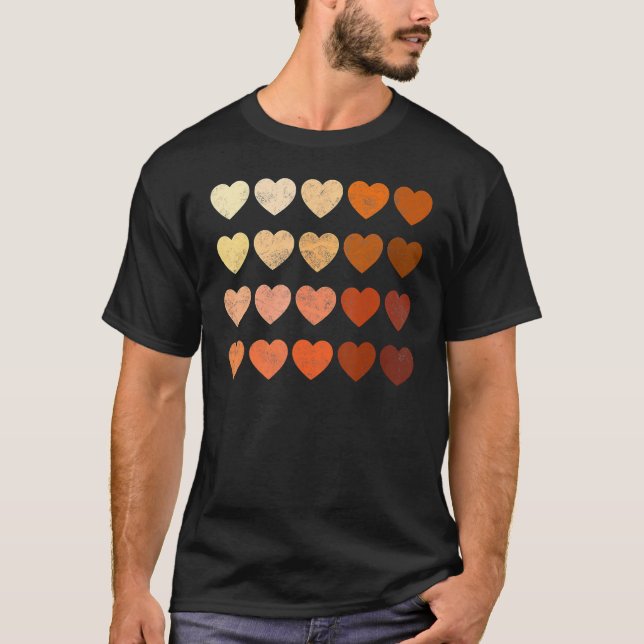 Camiseta Melanin Heart Black History Month Black Pride Wome (Anverso)