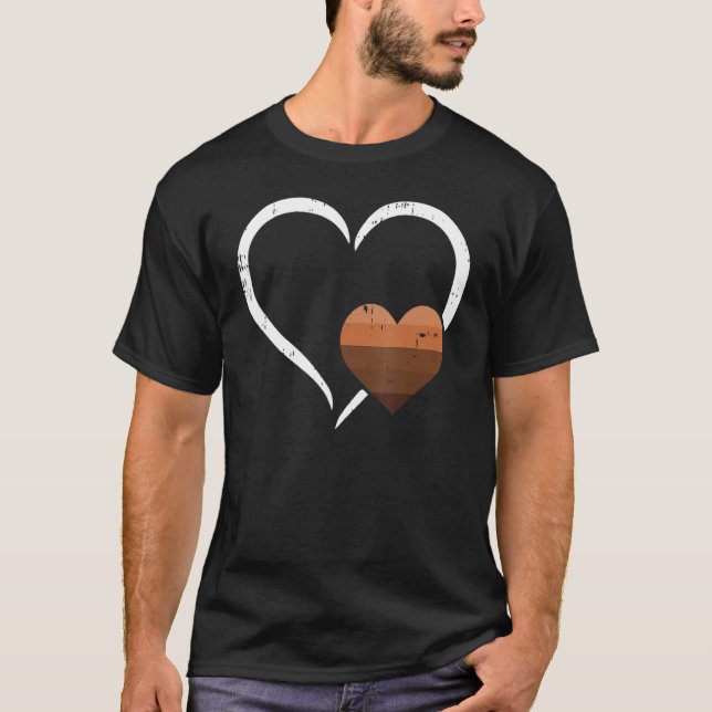 Camiseta Melanin Heart Black History Month Retro BLM Africa (Anverso)