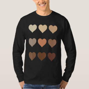 Camiseta Melanin Heart Black History Orgullo De Mujeres Hom