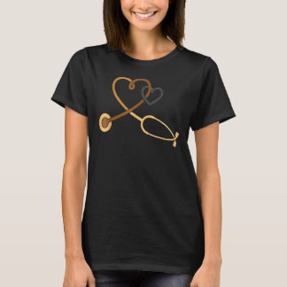 Camiseta Melanin Heart Stethoscope Mes de Historia Negra RN