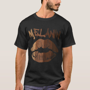 Camiseta Melanin Lip Kiss BLM BHM Historia negra Orgullo af