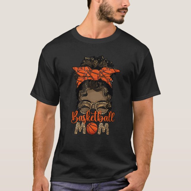 Camiseta Melanin, Madre Del Baloncesto Negro, Madre De Un B (Anverso)