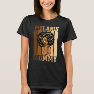 Camiseta Melanin, madre negra, el día de la madre