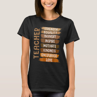 Camiseta Melanin Maestra Mes de Historia Negra Negro Africa