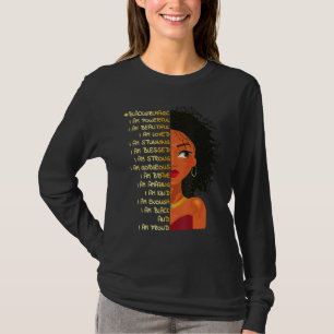 Camiseta Melanin Melanin Chica Negro Reina África Bla Ameri
