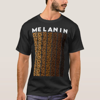 Camiseta Melanin, Melanin, el leopardo se puso negro hola