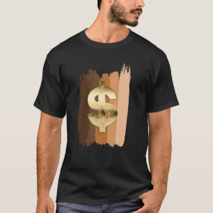 Camiseta Melanin Money Entrepreneurs Dollar Money Rótulo