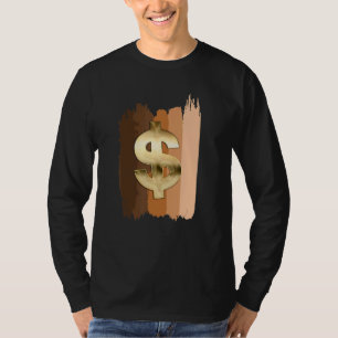 Camiseta Melanin Money Entrepreneurs Dollar Money Rótulo