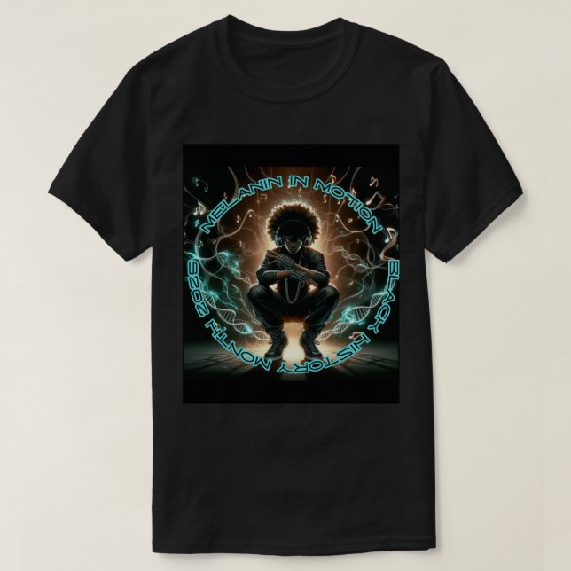Camiseta Melanin mueve el universo: Un tributo (Diseño del anverso)