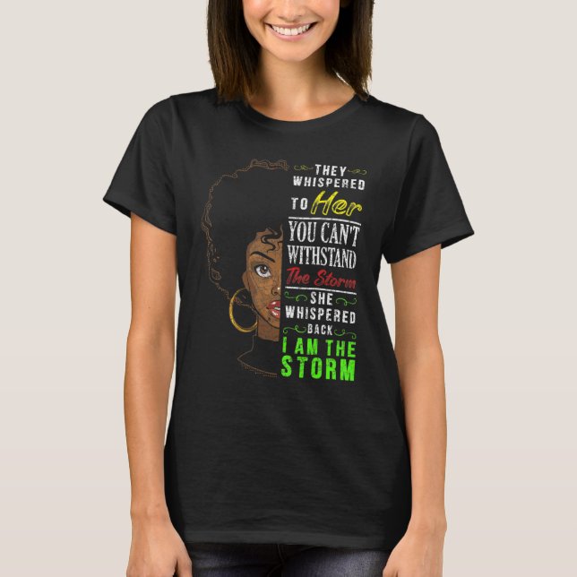 Camiseta Melanin Mujeres Orgullo Africano Estadounidense Hi (Anverso)