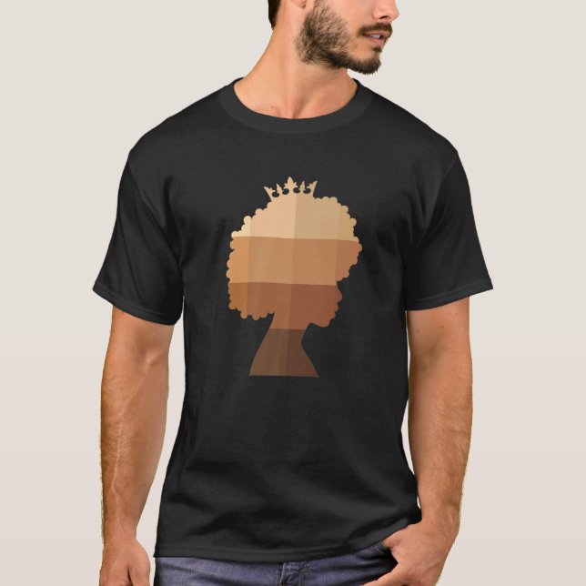 Camiseta Melanin Mujeres Sista Chica Afro (Anverso)