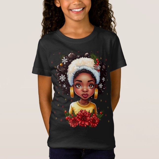 Camiseta Melanin Navidades aman a Black Chica Magic Sista T (Anverso)