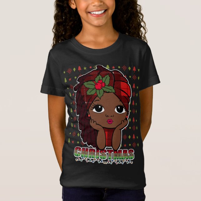 Camiseta Melanin Navidades aman a Black Chica Magic Sista T (Anverso)